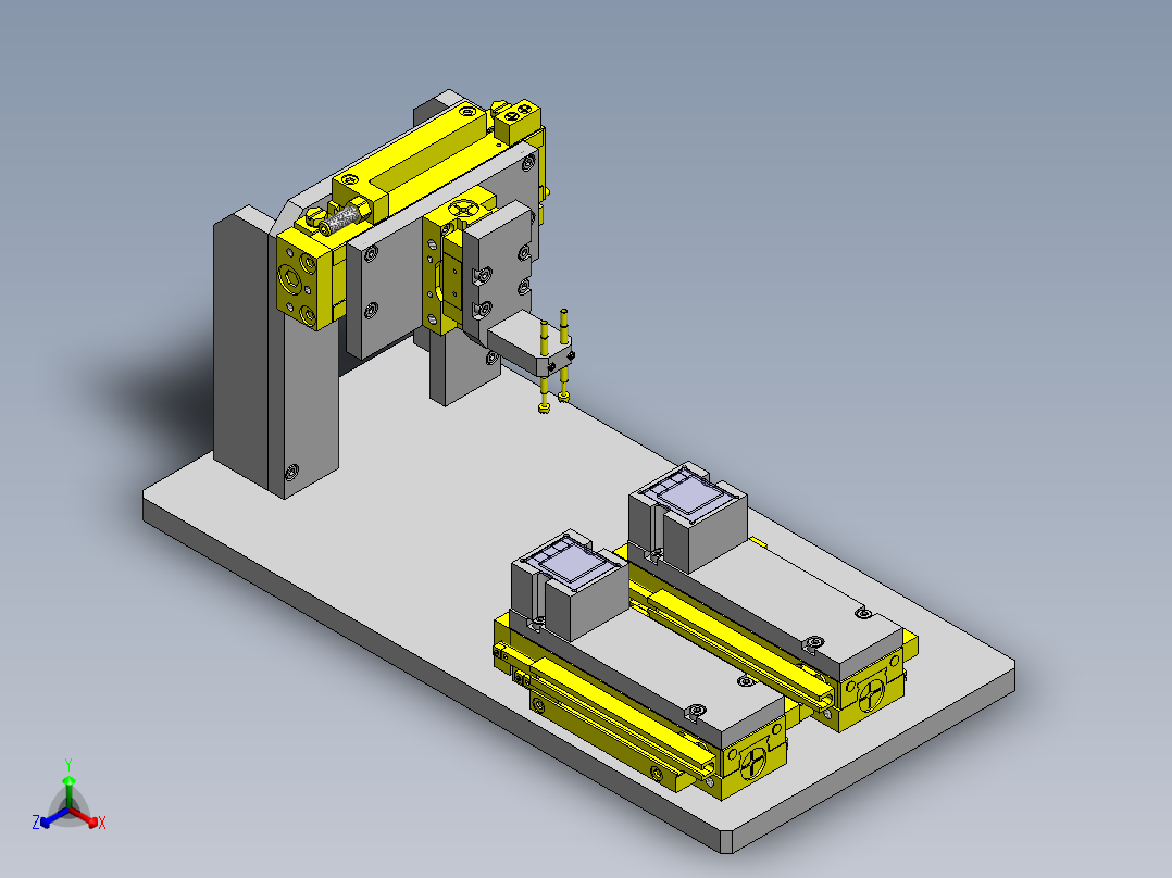 使用了探针的电气特性检查组件正等轴测图