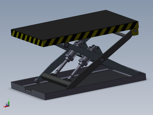 A2 液压剪式升降平台 3D模型