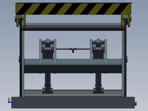 A2 液压剪式升降平台 3D模型左视缩略图