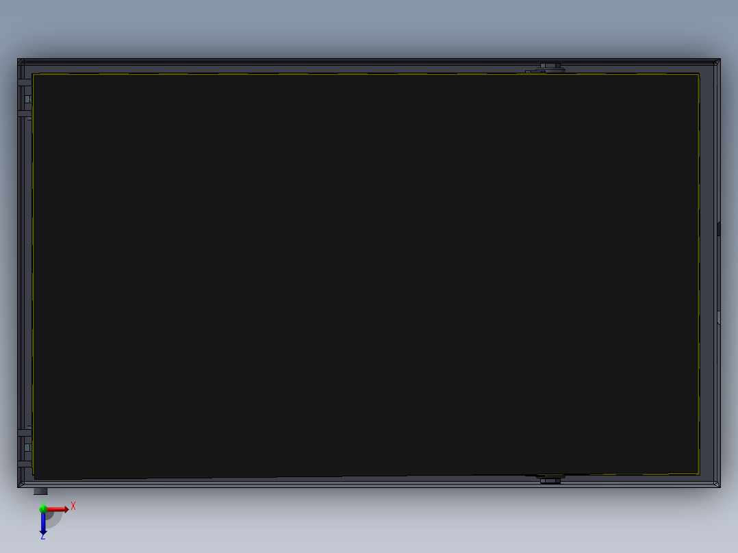 A2 液压剪式升降平台 3D模型俯视图