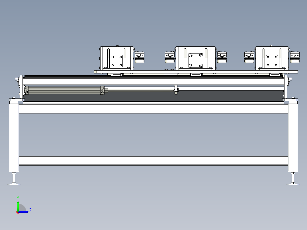 自动冲孔三通棒机左视图