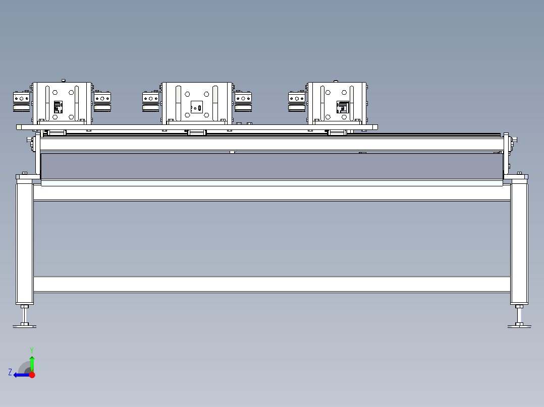 自动冲孔三通棒机右视图