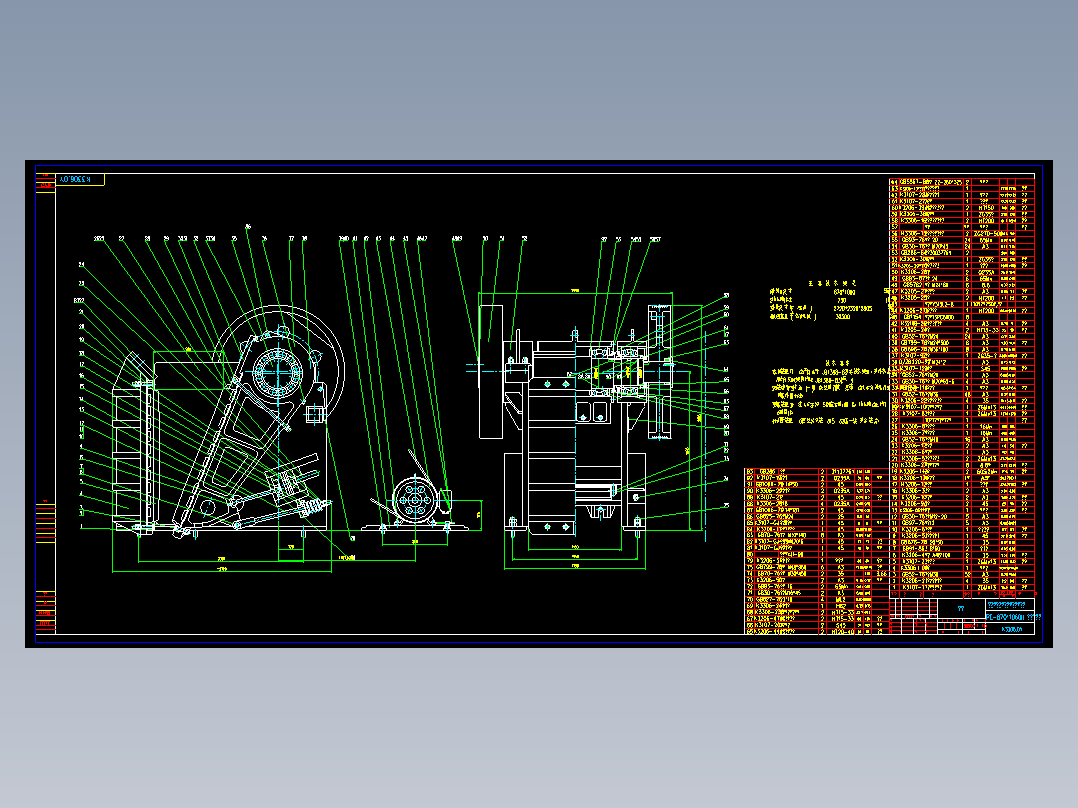 7、PE870X1060颚式破碎机