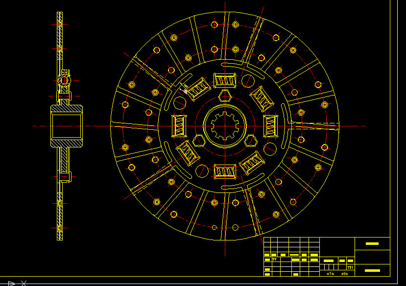 汽车离合器毕业设计全套图纸 3D模型