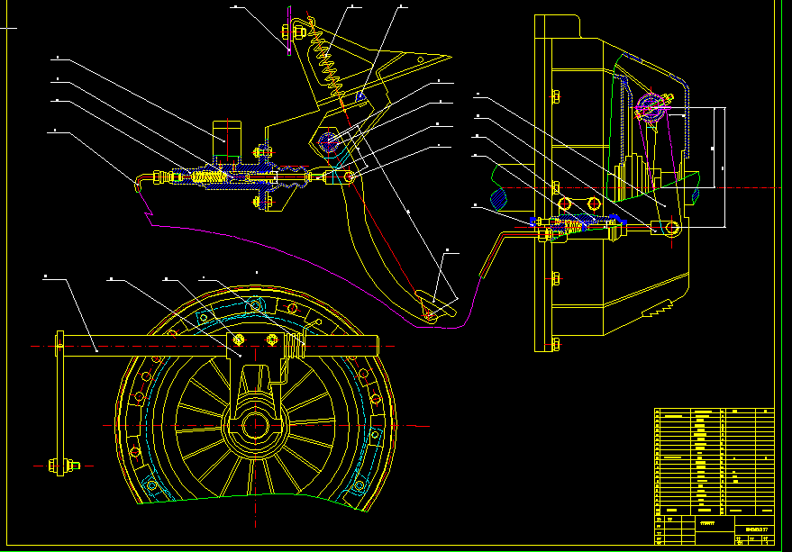 汽车离合器毕业设计全套图纸 3D模型