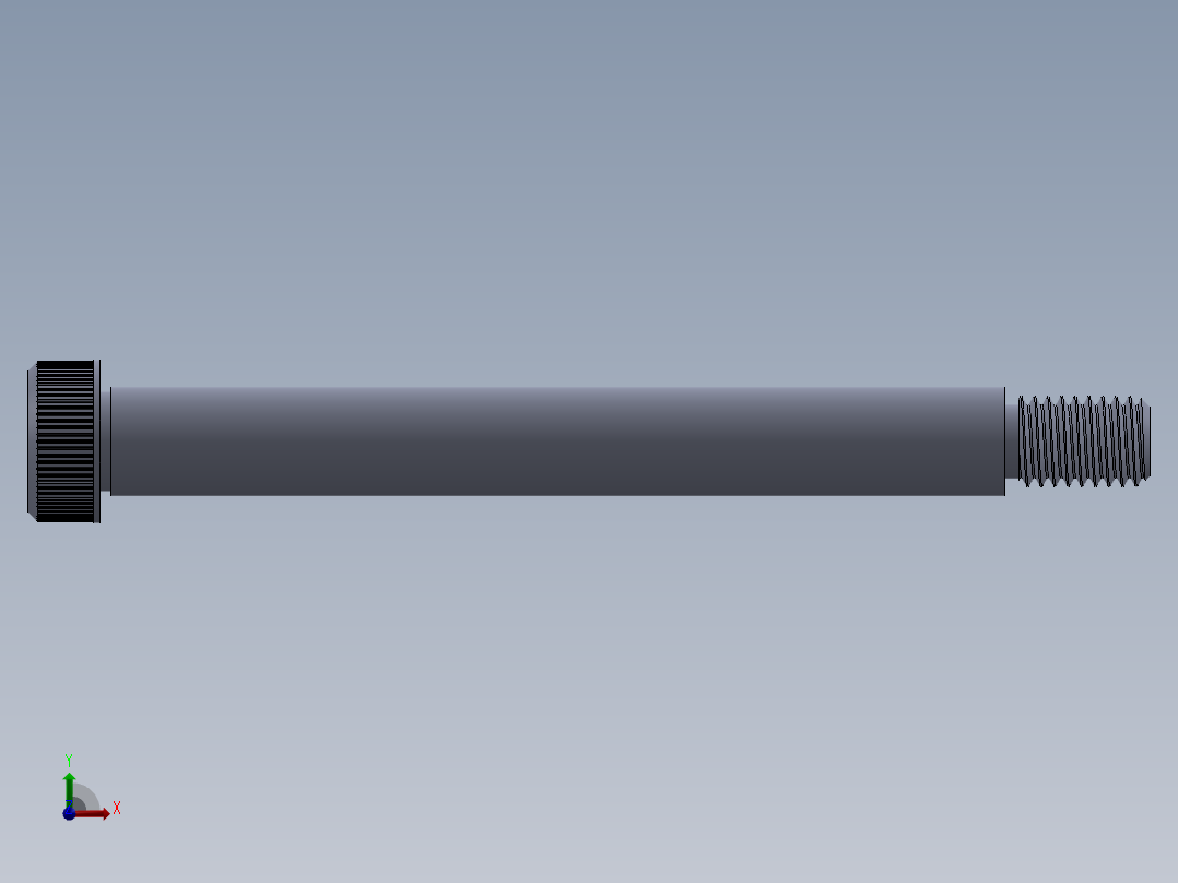 公制SH螺栓选择（DME）-SB DME PM10 x100.SLDPRT前视图