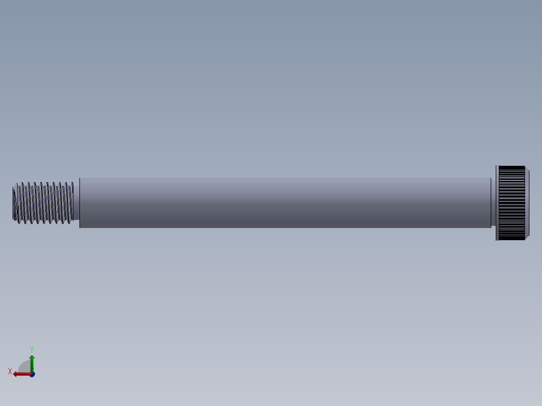 公制SH螺栓选择（DME）-SB DME PM10 x100.SLDPRT后视图