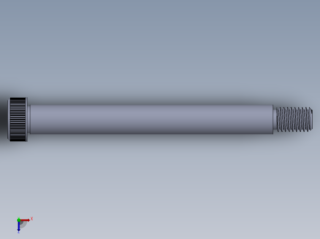 公制SH螺栓选择（DME）-SB DME PM10 x100.SLDPRT俯视图