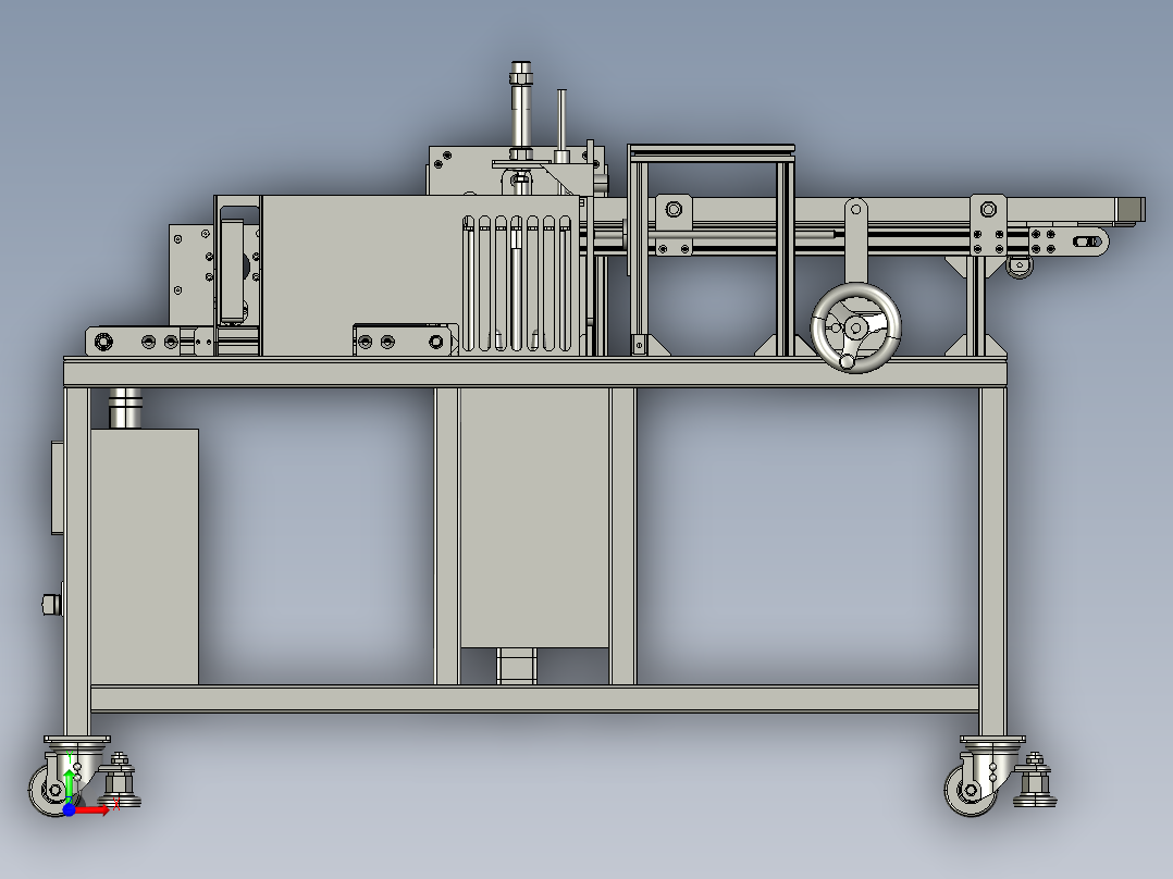 stacker堆垛机3D图纸 STP格式前视图