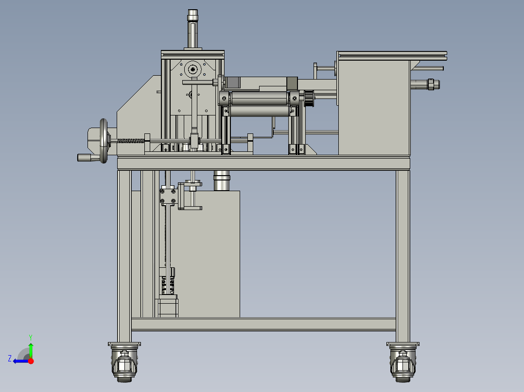 stacker堆垛机3D图纸 STP格式右视图