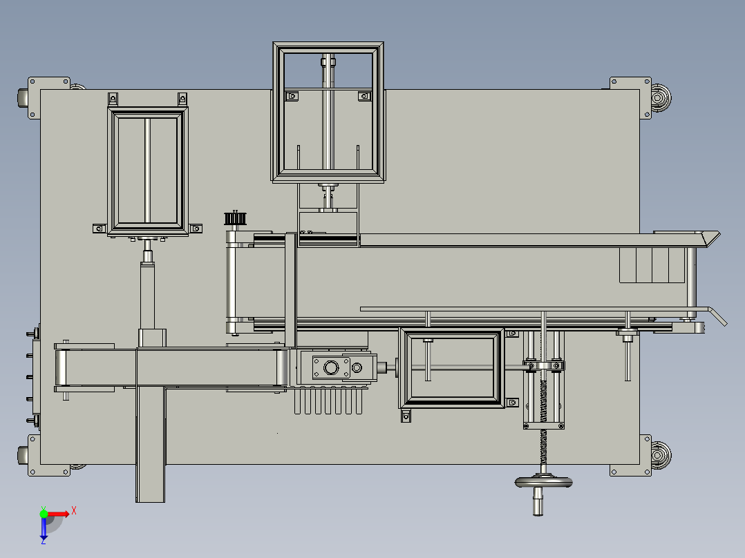 stacker堆垛机3D图纸 STP格式俯视图