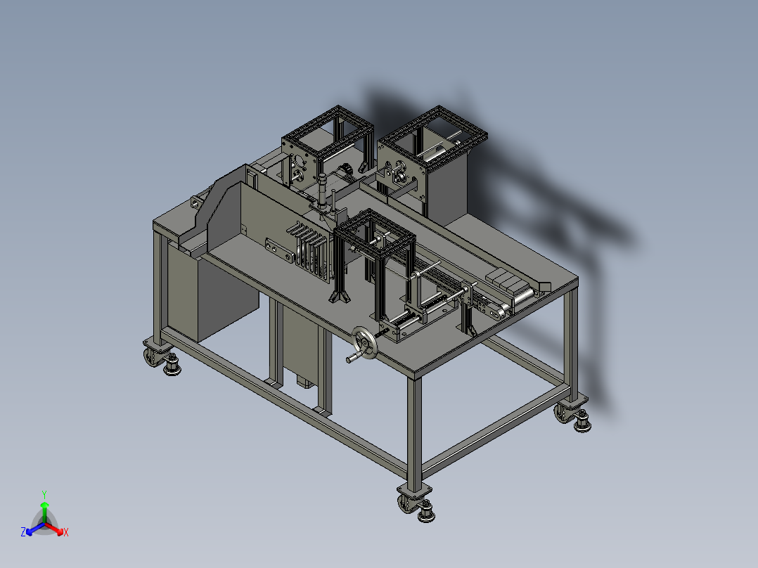 stacker堆垛机3D图纸 STP格式正等轴测图
