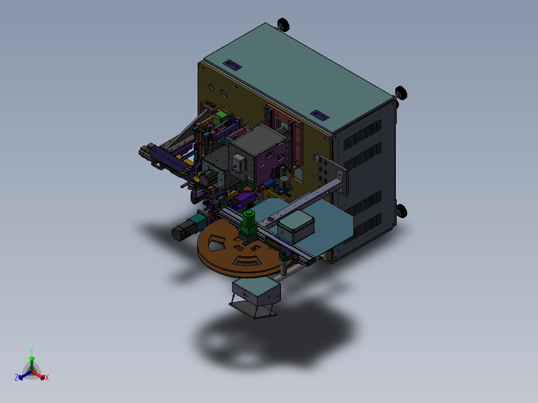 全自动连接器组装机正等轴测图