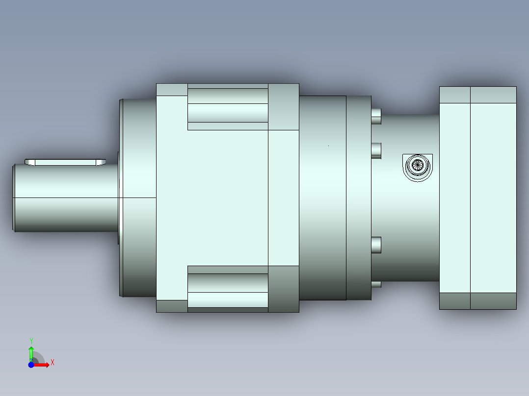 直齿PLX180-L2 42-114.3-200-M12-ZJ.stp前视图