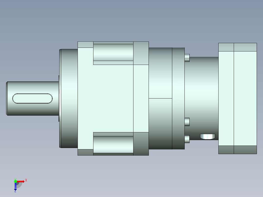 直齿PLX180-L2 42-114.3-200-M12-ZJ.stp俯视图