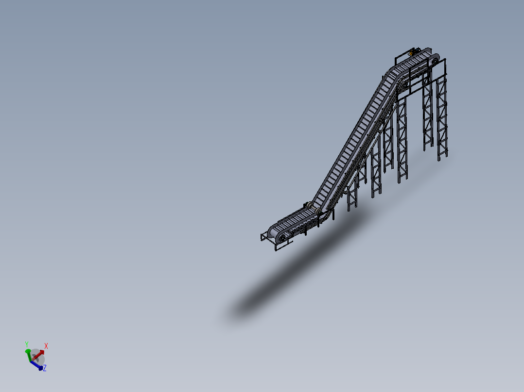 大倾角波状挡边带式输送机