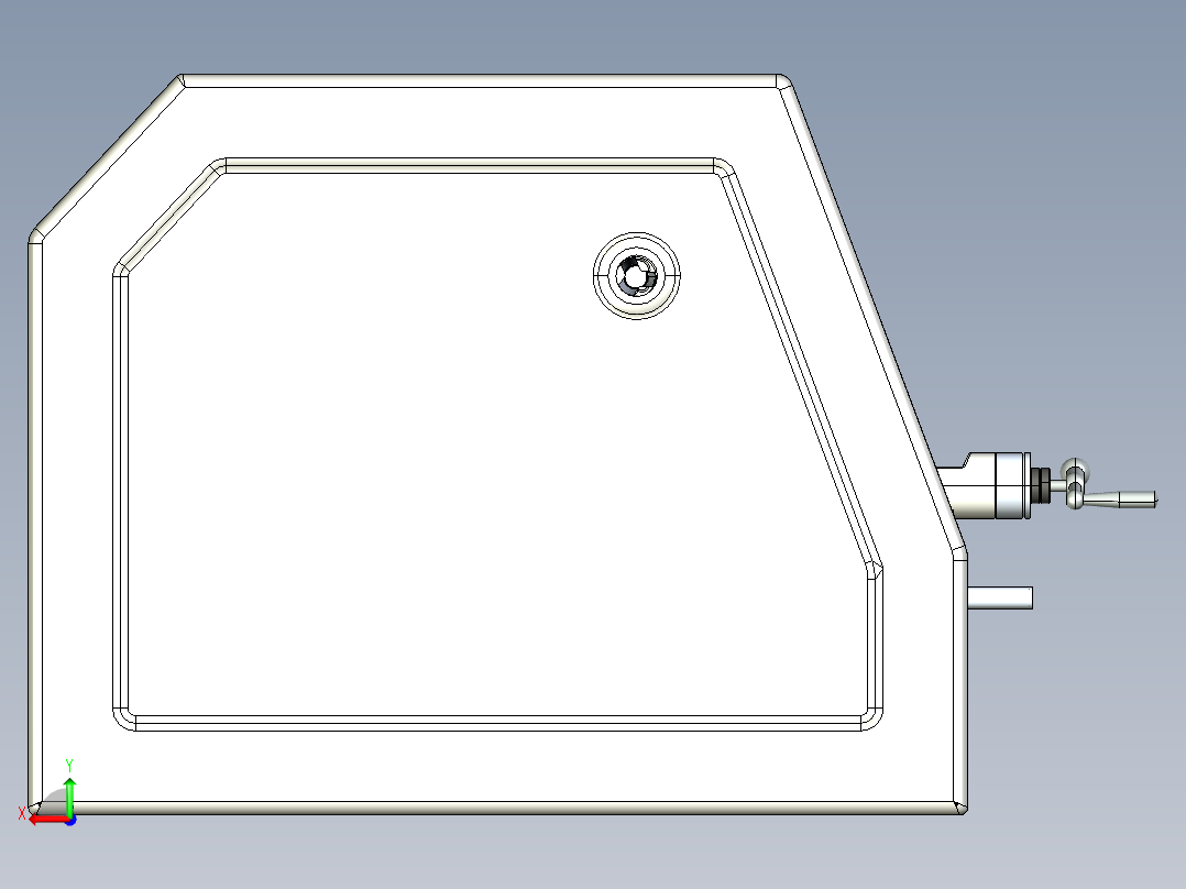 老式机床step格式后视图