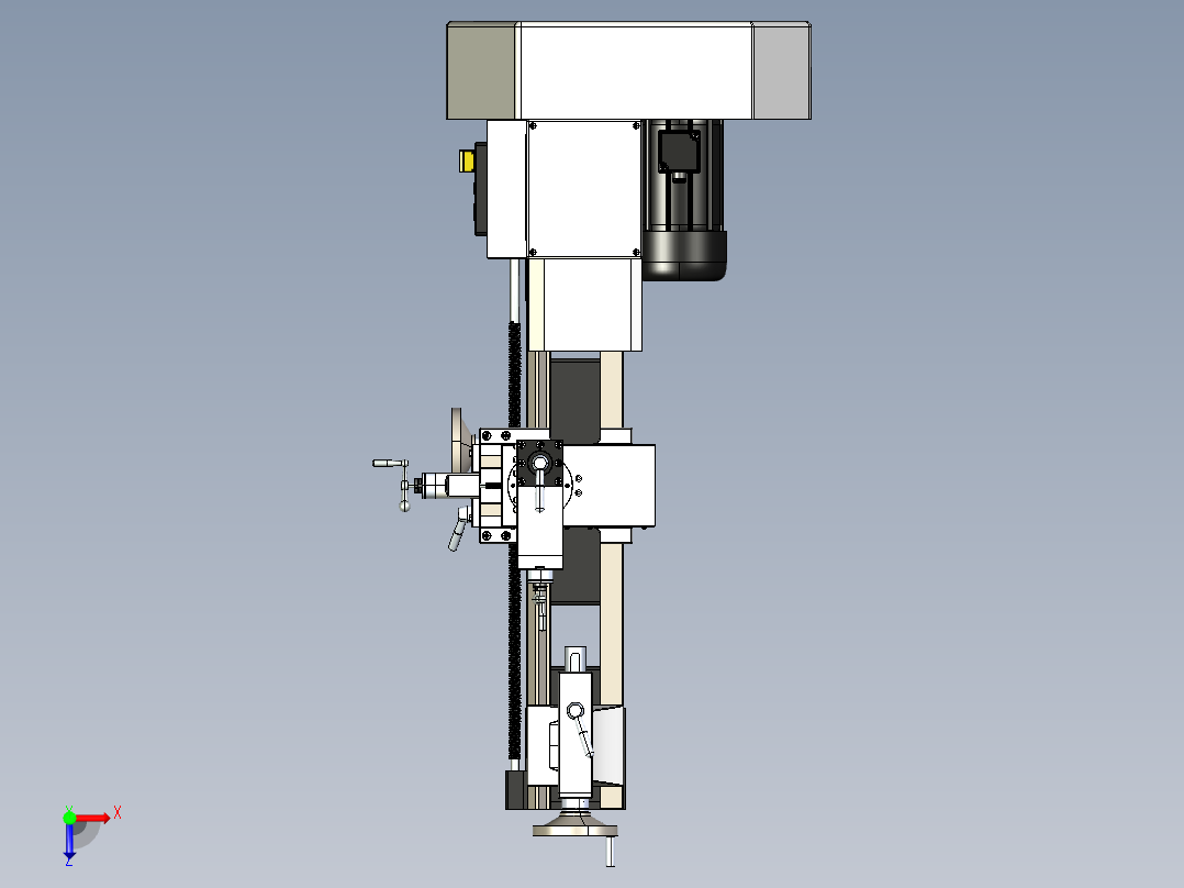 老式机床step格式俯视图