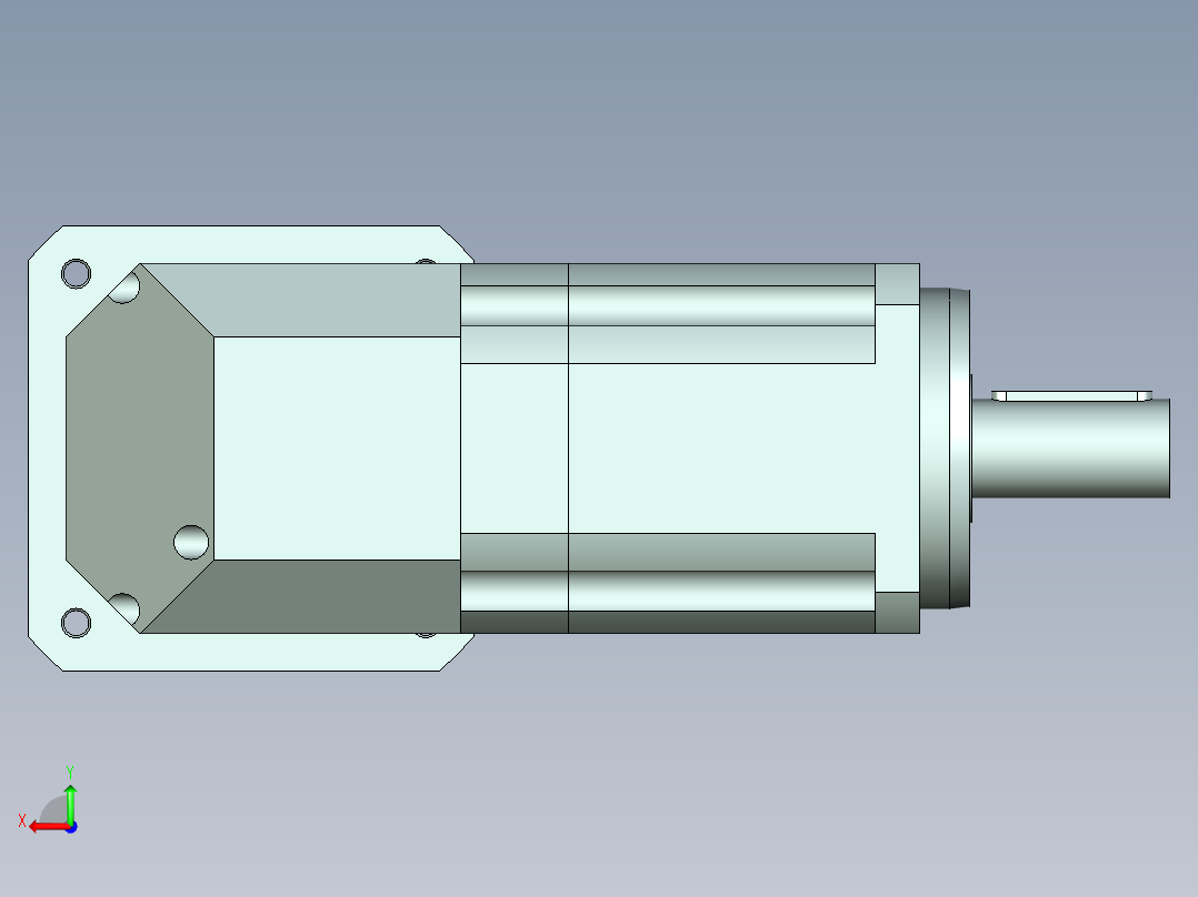 直齿ZPLX142-L3 42-114.3-200-M12.stp后视图