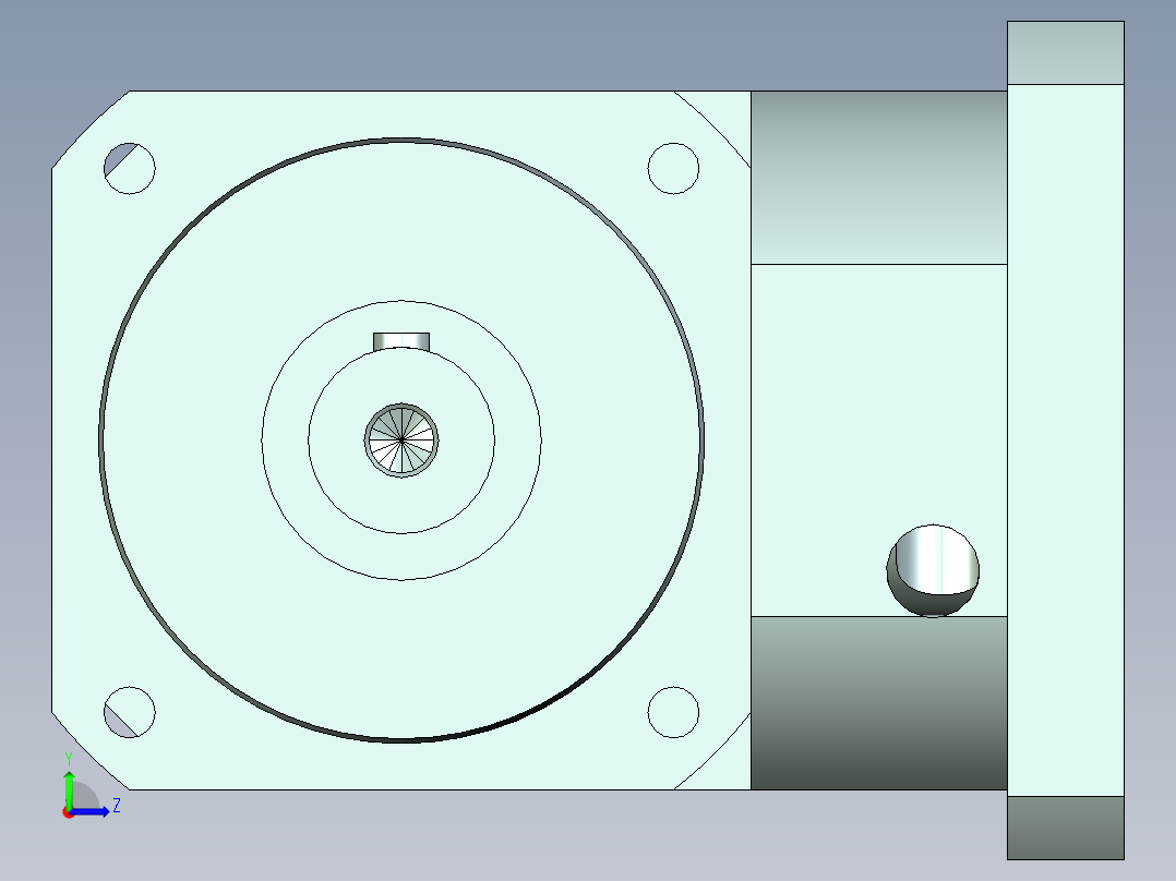 直齿ZPLX142-L3 42-114.3-200-M12.stp左视图