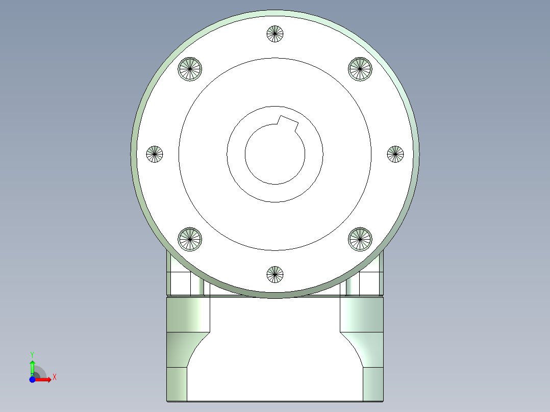 直齿孔ZPLE120-L3 19-70-90-M5.stp前视图