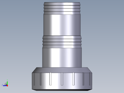 26ADV BSP螺纹软管适配器母端（R）和三元乙丙橡胶平垫圈右视缩略图