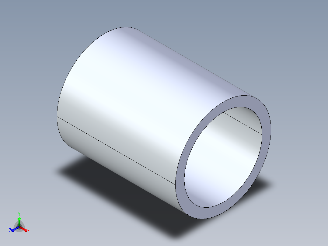 聚氯乙烯配件10-Sch80_Coupling_SxS_829-015 _1.5in正等轴测图