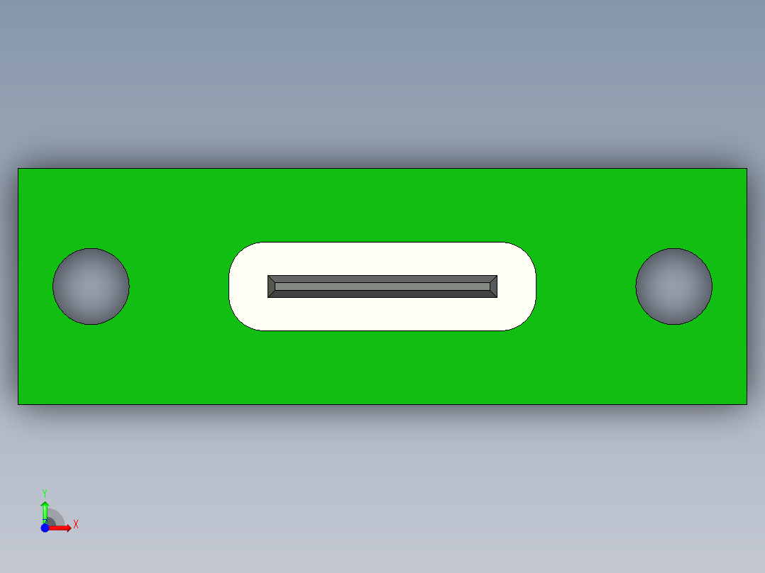 USB C 连接器垂直和水平安装usb-c-connector-vertical-and-horizontal-mount-STP前视图