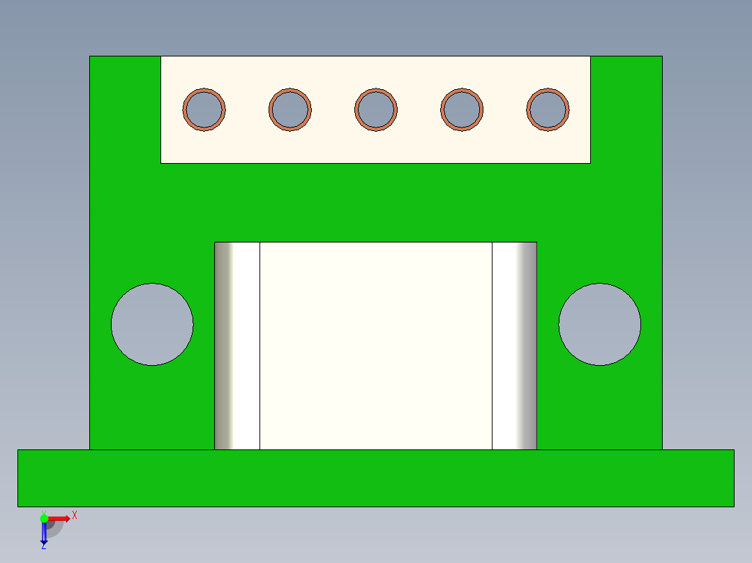 USB C 连接器垂直和水平安装usb-c-connector-vertical-and-horizontal-mount-STP俯视图