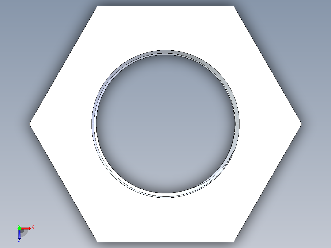 聚氯乙烯配件17-Sch80_ReducerBushing_FPTxSPIG_838-291_2.5in x 1.5in俯视图