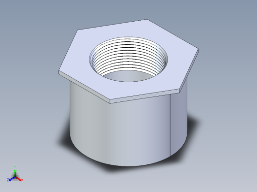 聚氯乙烯配件17-Sch80_ReducerBushing_FPTxSPIG_838-291_2.5in x 1.5in正等轴测缩略图