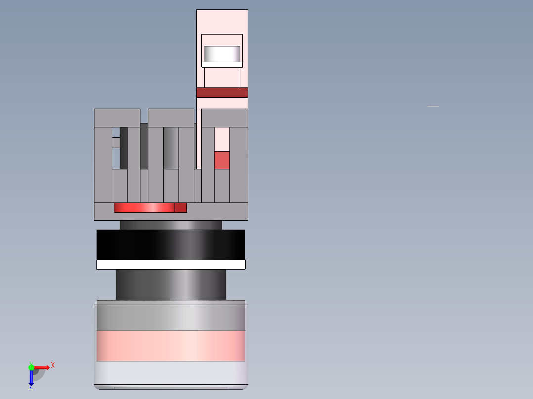自复位按钮（带灯）YW1L-MF2E10Q4R（24V红）俯视图