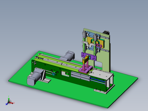 单驱动槽轮连杆升降+平移吸盘抓取分道机构