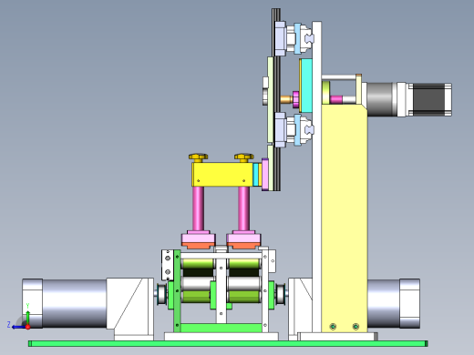单驱动槽轮连杆升降+平移吸盘抓取分道机构右视缩略图