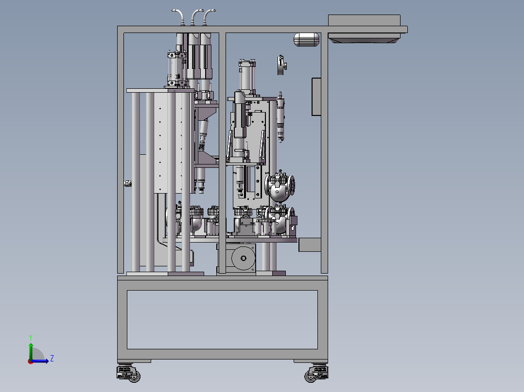 自动锁螺丝组装设备左视图