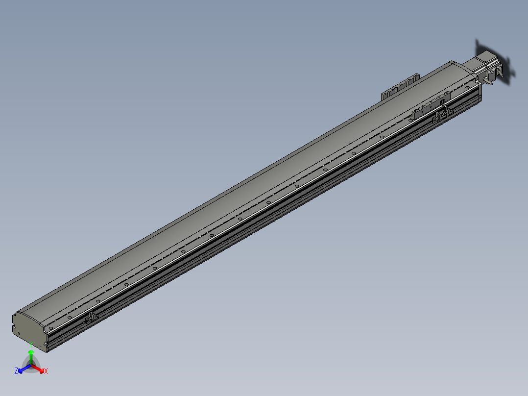半封闭丝杆滑台MT120BS.L#.1250.BC.P40.C3主视图