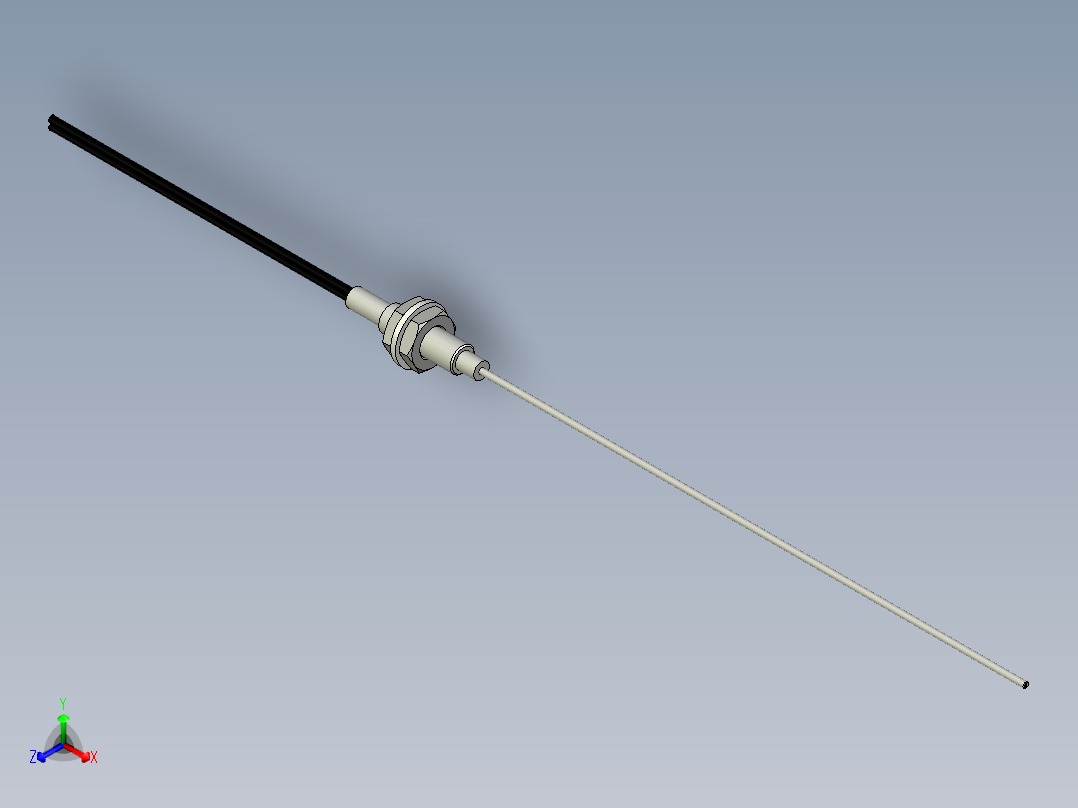 光纤元件漫反射型FR-D411-L正等轴测图