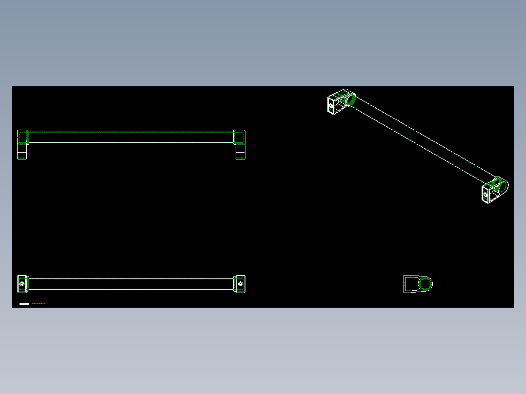 取手(不銹鋼)ES-2D多系列多零件图纸模型
