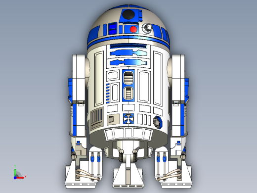 R2-D2星球大战机器人前视缩略图