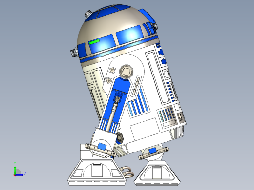 R2-D2星球大战机器人左视缩略图