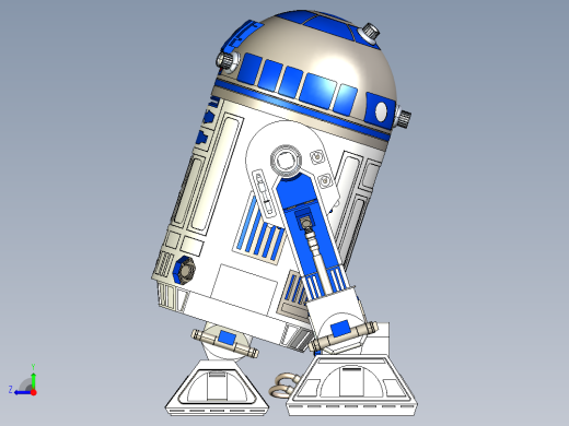 R2-D2星球大战机器人右视缩略图