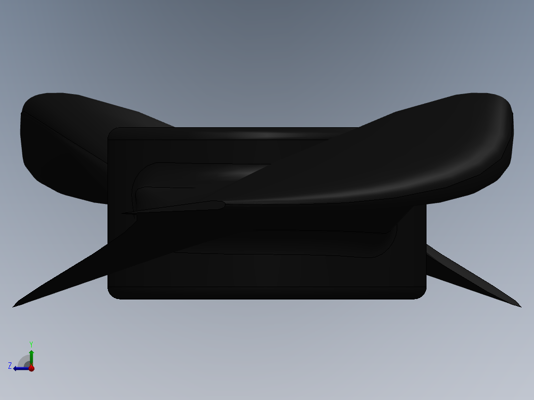 垂直起降固定翼电动多旋翼无人机带广电吊舱右视图