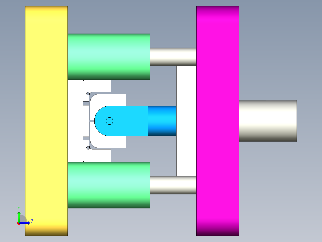 回油管冲压夹片模具含三维二维说明书左视图