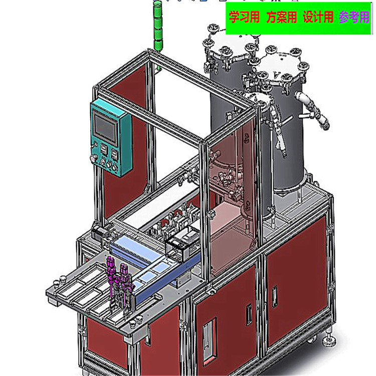 蓄电池封盖点胶机 非标自动化 机械设计