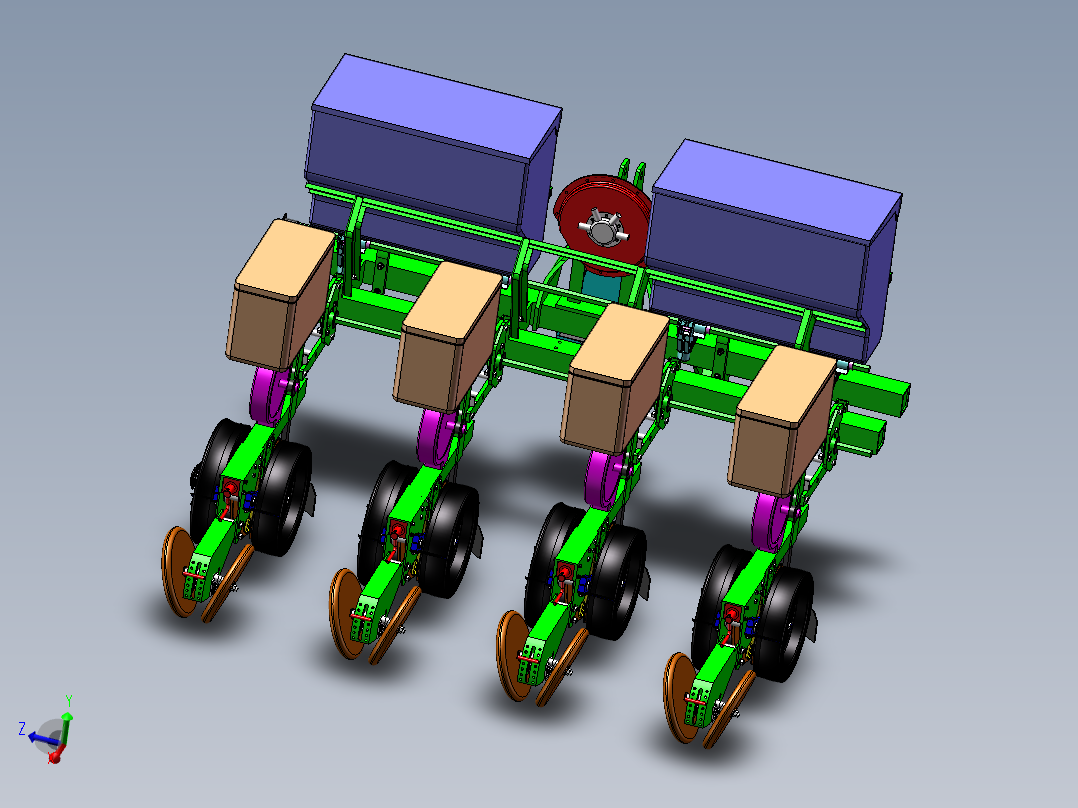 大豆精量播种机设计（含三维模型SolidWorks+CAD图纸+说明素材）