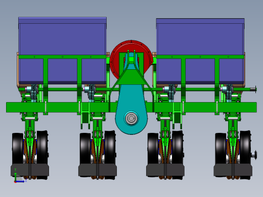 大豆精量播种机设计（含三维模型SolidWorks+CAD图纸+说明素材）左视缩略图