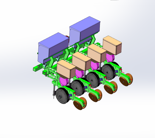大豆精量播种机设计（含三维模型SolidWorks+CAD图纸+说明素材）缩略图