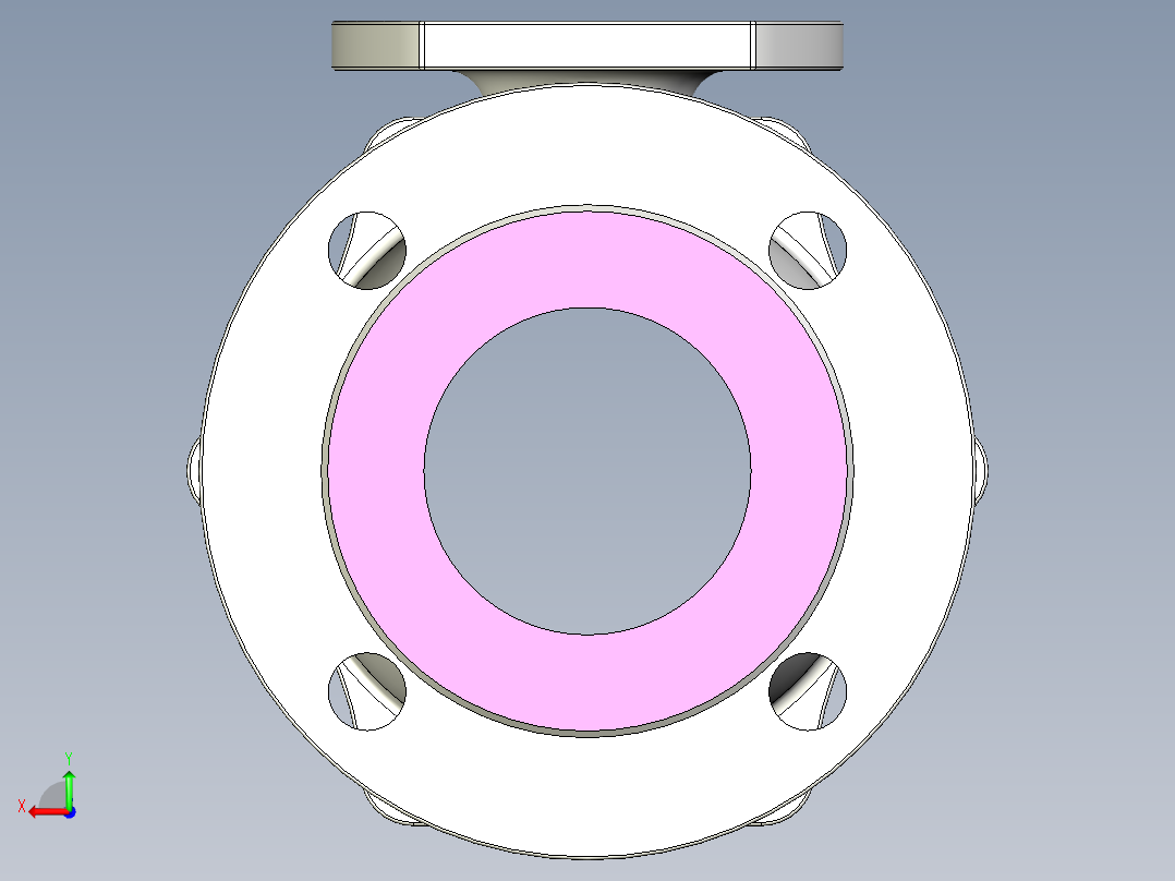 管道手动球阀-水管开关阀-手动阀门User Library-md52c150dn80-1_MD52C150DN80.BP后视图