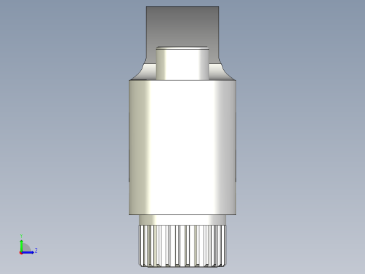 人體工學型調整把手(母牙)ERX-3D多系列多零件图纸模型左视缩略图