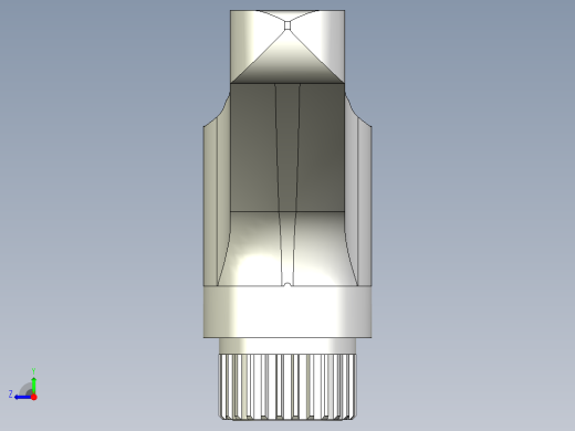 人體工學型調整把手(母牙)ERX-3D多系列多零件图纸模型右视缩略图